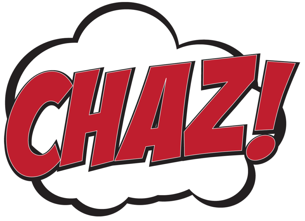 Chaz! comic-book logo